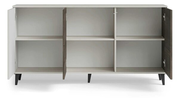 Comoda RANDOM 2 KM-1, casmir/nuc, PAL furniruit, 160x40x82 cm