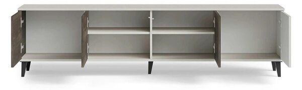 Comoda TV RANDOM 2 RTV-3, casmir/nuc/negru, PAL furniruit, 200x40x52 c