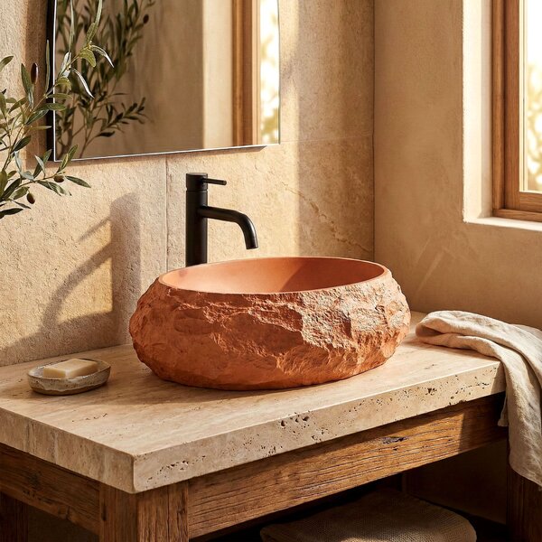 Lavoar pe blat Mika Terracotta