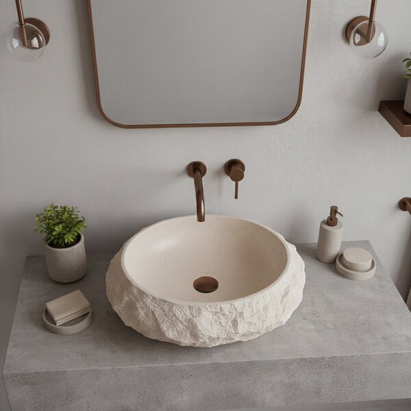 Lavoar pe blat Mika Warm Beige