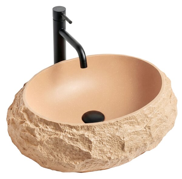 Lavoar pe blat Mika Light Terracotta