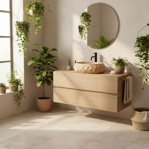 Lavoar pe blat Mika Light Terracotta