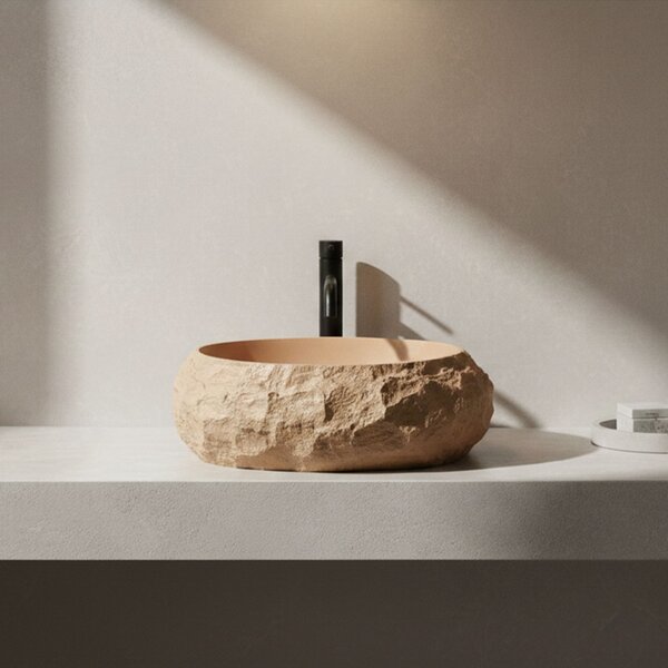 Lavoar pe blat Mika Light Terracotta