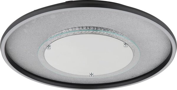 Globo 68288D3 - Lampă de tavan LED MIRRORA 40W/230V, diam. 51,5 cm, neagră