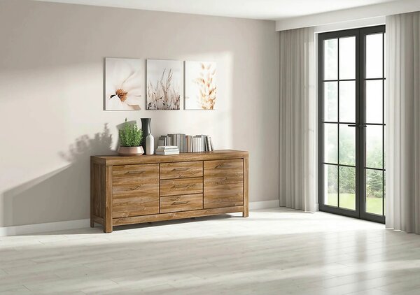 Comoda GENT, stejar stirling, PAL, 200x45x85 cm