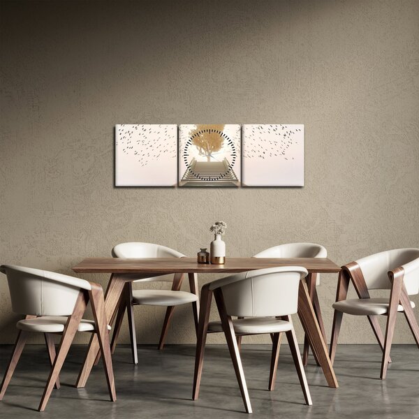 Tablou - Pod spre necunoscut (cu ceas) (90x30 cm)