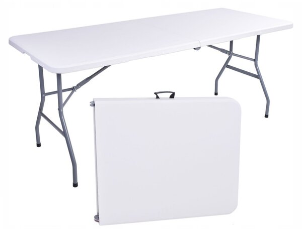 Masa catering CATERON 70x180 cm, albă