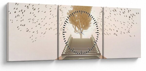 Tablou - Pod spre necunoscut (cu ceas) (90x30 cm)