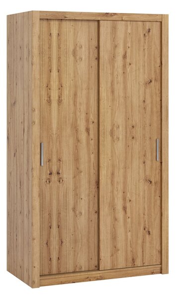 Z0ND0 Dulap de haine cu uși culisante Klary SZ120 KE04 (Stejar monastery) . 1105736
