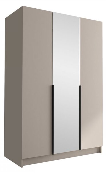 Dulap de haine Merpata II (Negru + auriu) (cu oglindă). 1105785