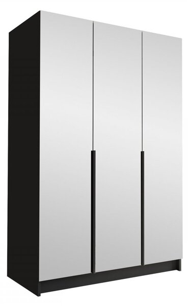 Dulap de haine Merpata III (Negru) (cu oglindă). 1105790