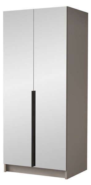 Dulap de haine Smagano III (Alb + auriu) (cu oglindă). 1105809