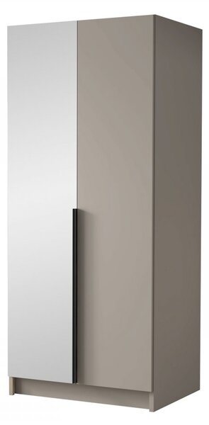 Dulap de haine Smagano II (Alb + auriu) (cu oglindă). 1105803