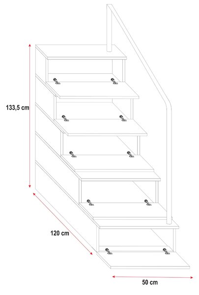 Pat pentru copii Ruby IV S (Alb + Roz) (Cu somieră). 611107