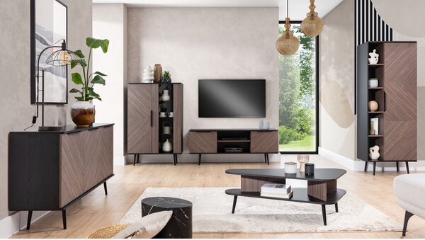 Set mobilier living Prenamora I (Negru grafit + captains deck) . 1105969