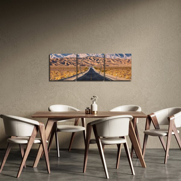 Tablou - Death Valley, Kalifornie, USA (cu ceas) (90x30 cm)
