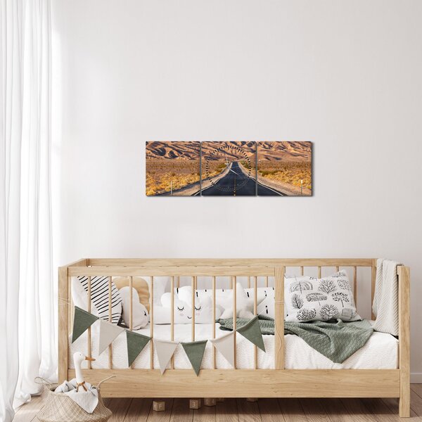 Tablou - Death Valley, Kalifornie, USA (cu ceas) (90x30 cm)