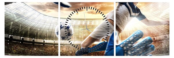 Tablou - Fotbalist (cu ceas) (90x30 cm)