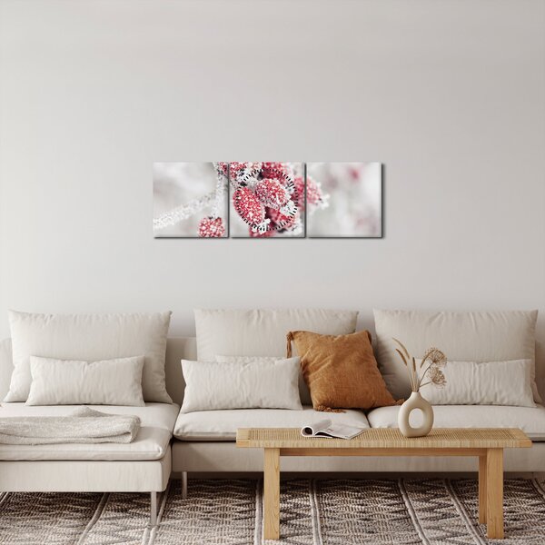 Tablou - Fructe congelate (cu ceas) (90x30 cm)