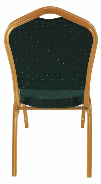 KONDELA Scaun stivuitor, verde / vopsea aurie, ZINA 3 NOU