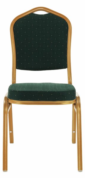 KONDELA Scaun stivuitor, verde / vopsea aurie, ZINA 3 NOU