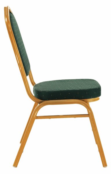 KONDELA Scaun stivuitor, verde / vopsea aurie, ZINA 3 NOU