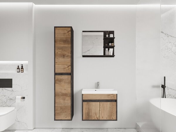 Z0ND0 Mobilier baie Garmana (matera + breslau castan) . 1103930