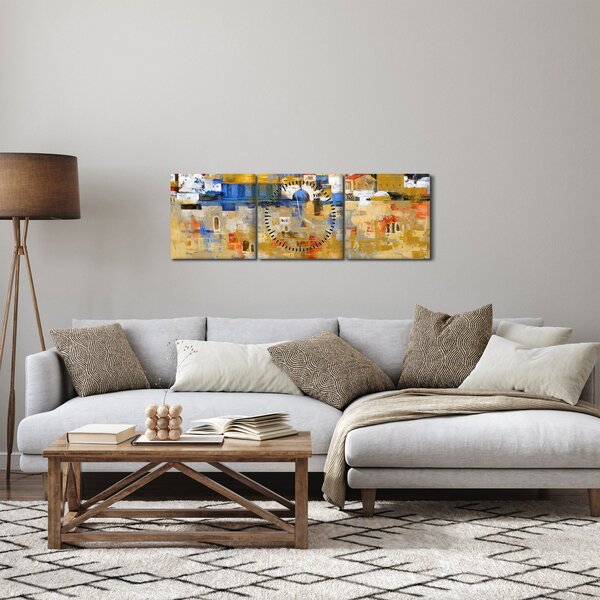 Tablou - Zidul plângerii, Ierusalim, Israel (cu ceas) (90x30 cm)