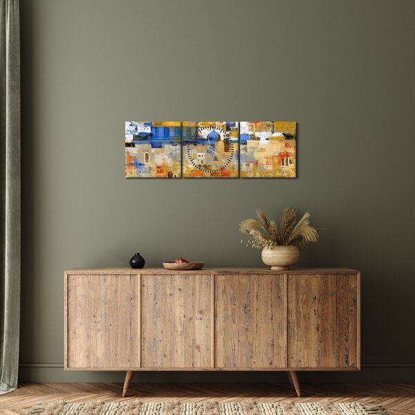 Tablou - Zidul plângerii, Ierusalim, Israel (cu ceas) (90x30 cm)