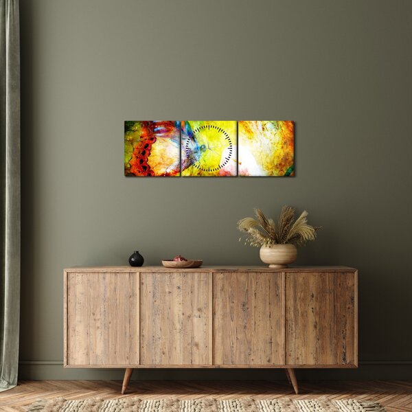 Tablou - Fluture spațial (cu ceas) (90x30 cm)