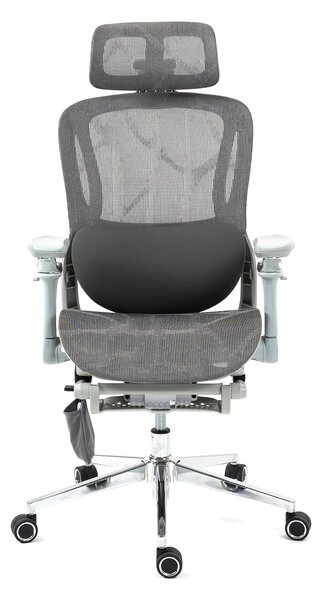 RHYTHM PRO Scaun ergonomic cu funcție Rhythm, sezut Translatie, cotiere 6D, Suport lombar ajustabil, Mesh, Gri