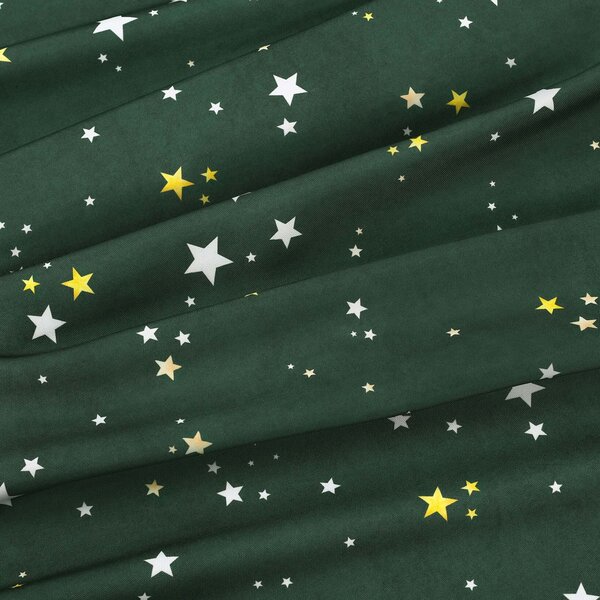 Goldea față de pernă decorativă luca - steluțe pe verde 45 x 45 cm