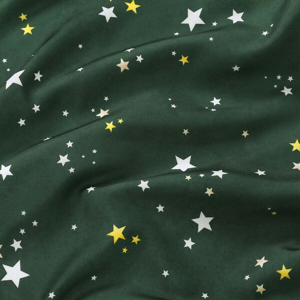 Goldea față de pernă decorativă luca - steluțe pe verde 45 x 45 cm