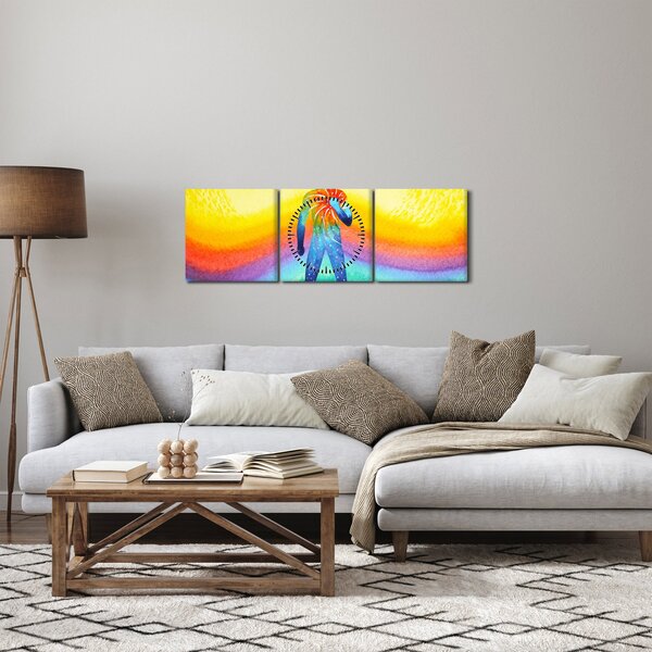 Tablou - Forța interioară (cu ceas) (90x30 cm)
