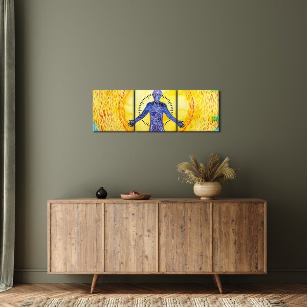 Tablou - Puterea spiritului (cu ceas) (90x30 cm)