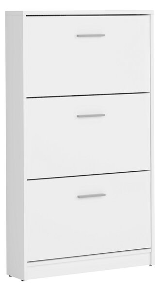 Pantofar 3 nivele alb NEPO PLUS, 70X17.5X120.5 CM