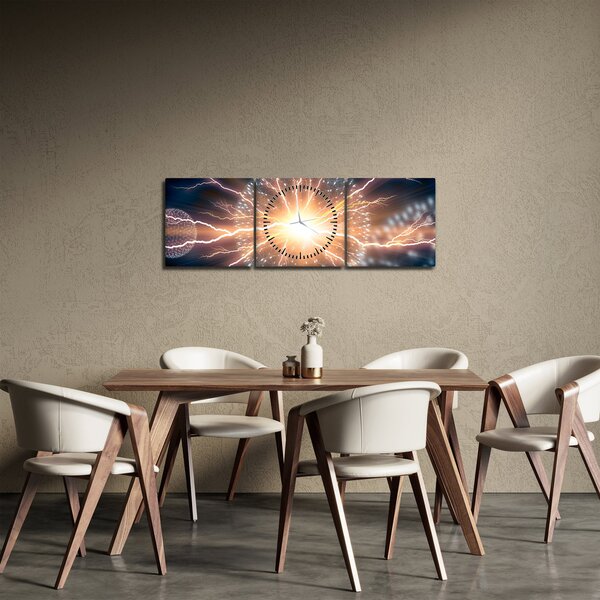 Tablou - Atom (cu ceas) (90x30 cm)