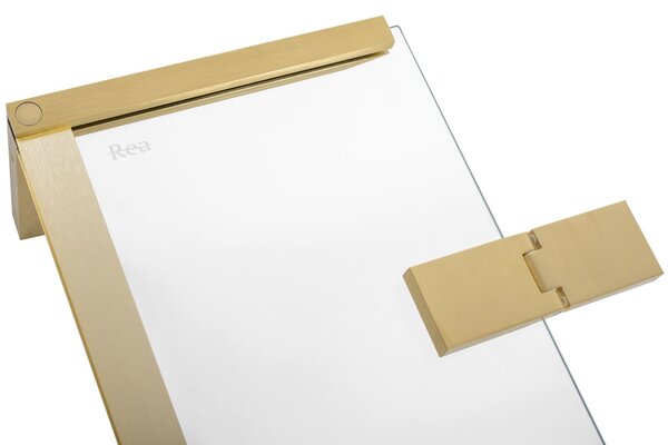 Rea Hugo, cabină de duș cu 1 aripă 100(uşă) x 80(perete) x 200,5 cm, auriu mat, KPL-K8415