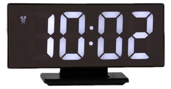 Ceas digital led mirror clock cu afisaj ALB DS-3618L