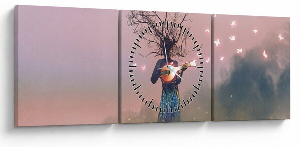 Tablou - Natura vie (cu ceas) (90x30 cm)