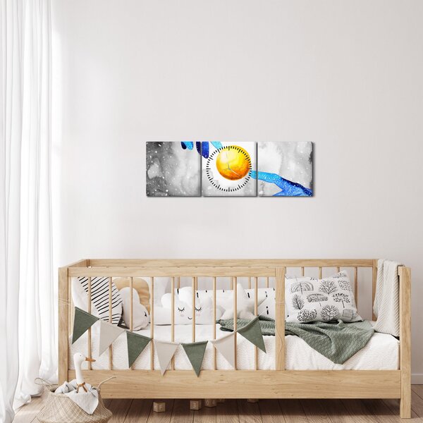 Tablou - Conexiune (cu ceas) (90x30 cm)