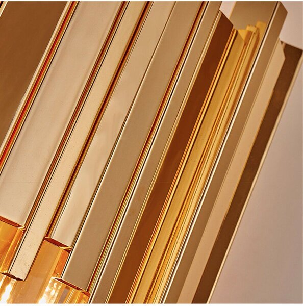 Lampă de cristal de perete aurie 312357