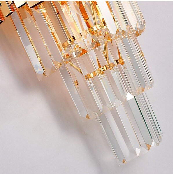 Lampă de cristal de perete aurie 312357