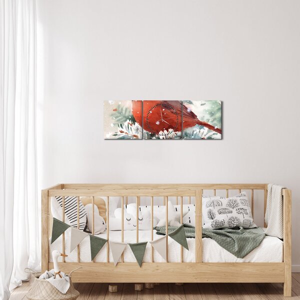 Tablou - Cardinal (cu ceas) (90x30 cm)