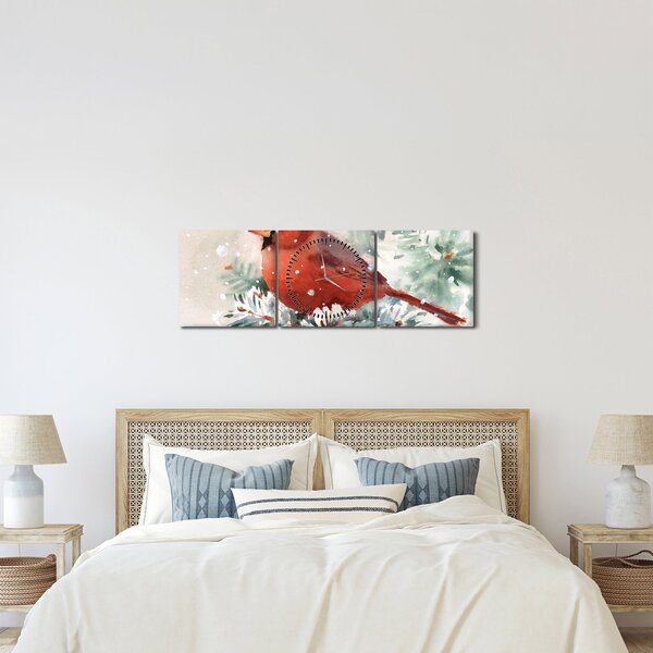 Tablou - Cardinal (cu ceas) (90x30 cm)