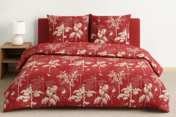 Set Lenjerie de Pat 100% Bumbac - 220 240 cm (4 Piese) - Confort Premium