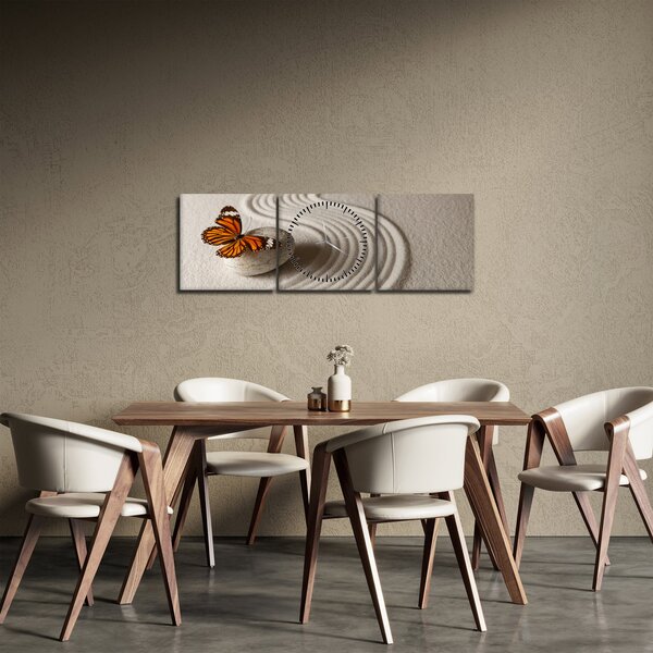 Tablou - Liniște în suflet (cu ceas) (90x30 cm)