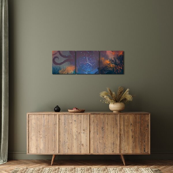 Tablou - Vrăjitorul magicean (cu ceas) (90x30 cm)