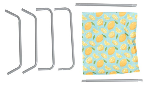 Sezlong de plaja pliabil SAND LEMON, colorat