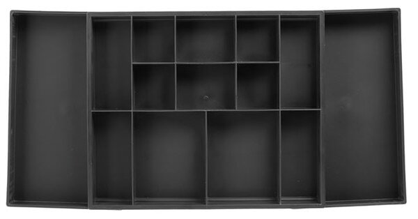 Set 2 x Organizator extensibil pentru sertare, Gri